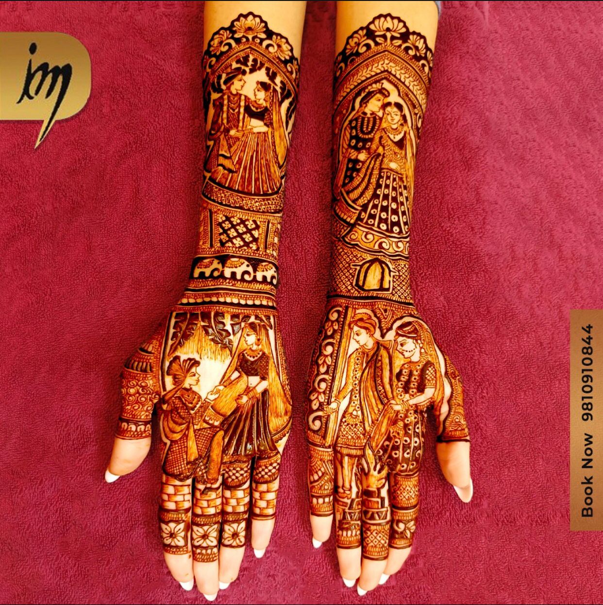 Stylish Bridal Mehandi for Hands