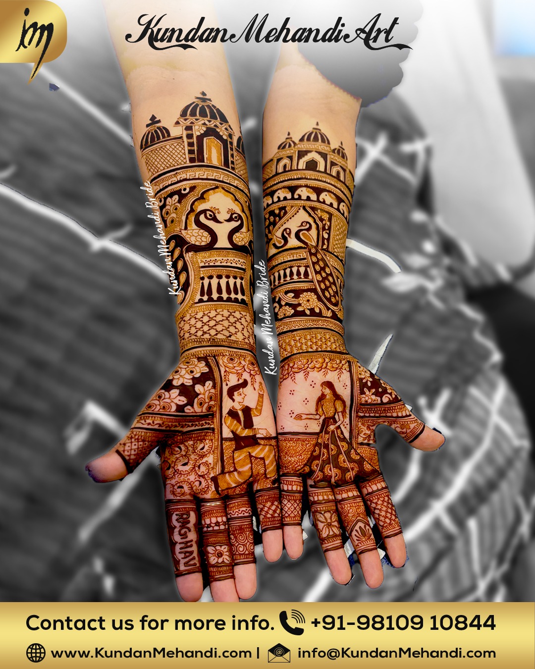 Peacock Bridal Mehandi Design