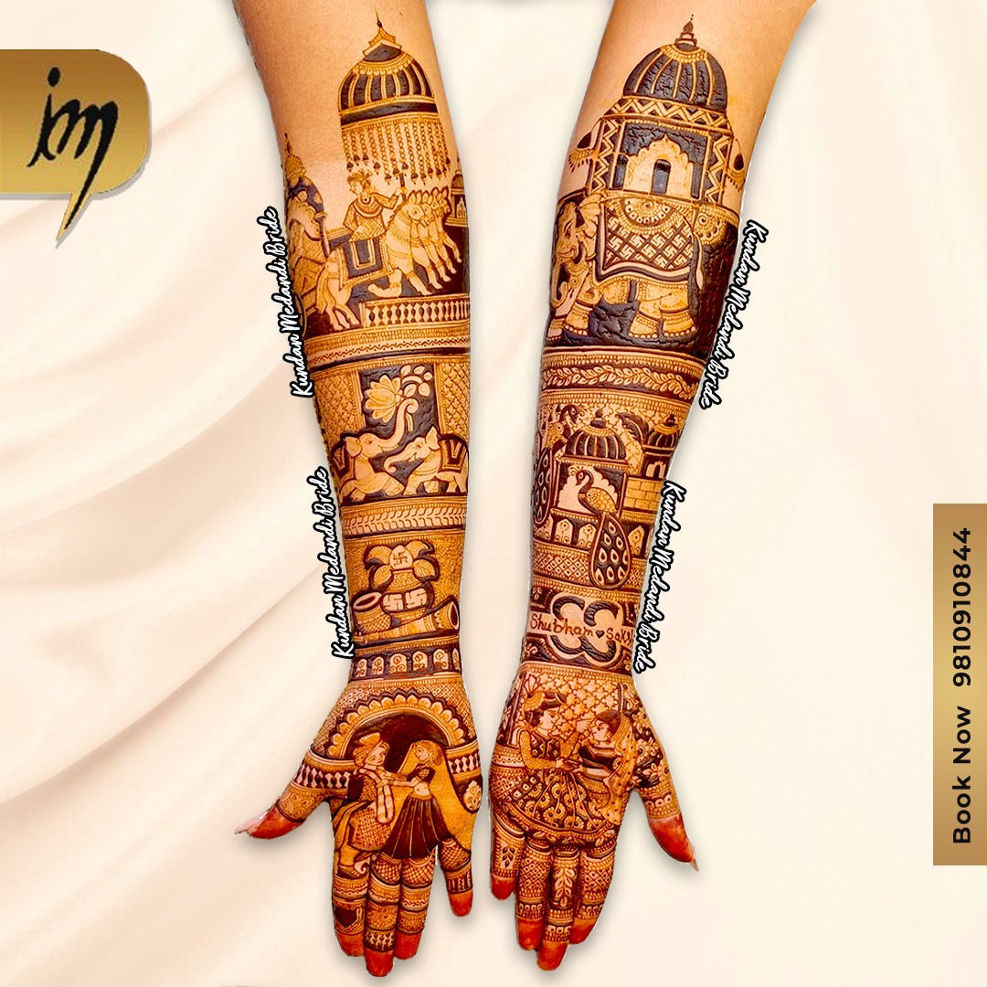 Front and Back Bridal Mehandi