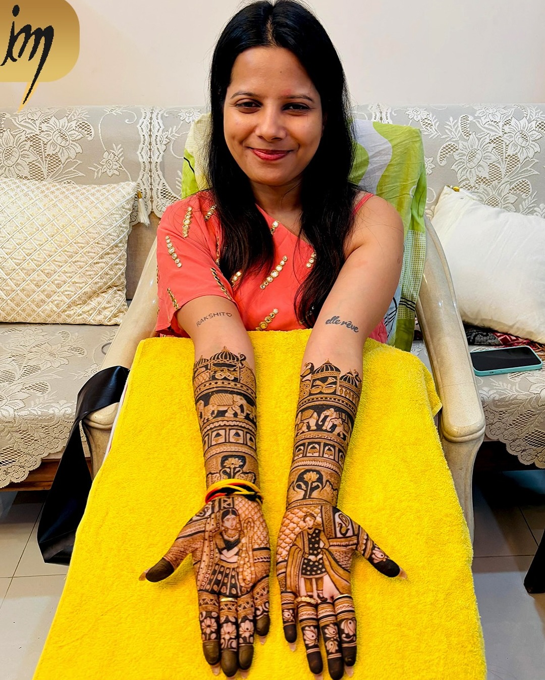 Modern Bridal Mehandi Art