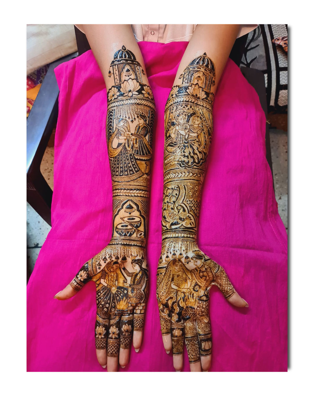 Luxury Bridal Full Hand Mehandi Design