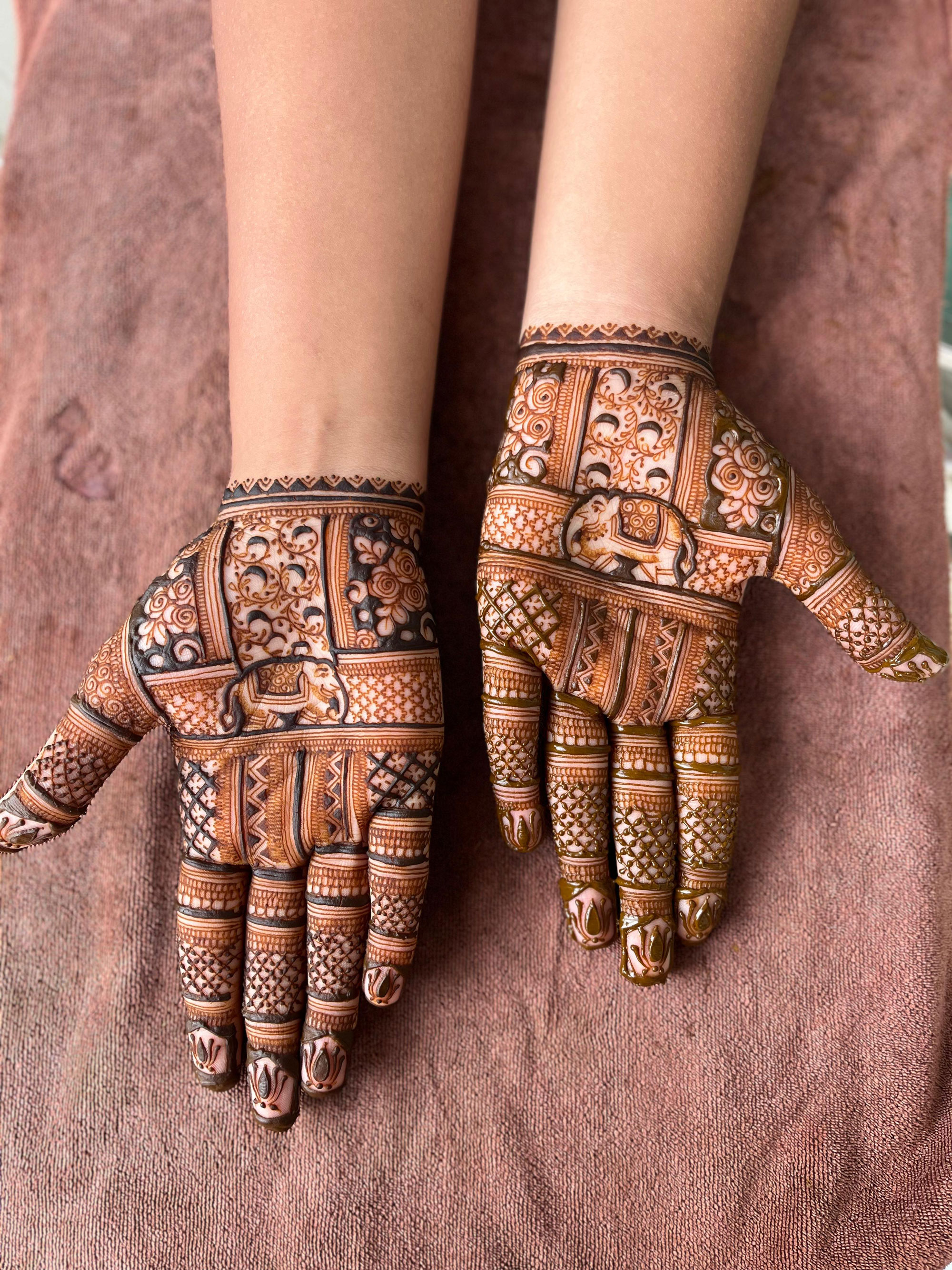 Simple Mehandi Design Without Figure