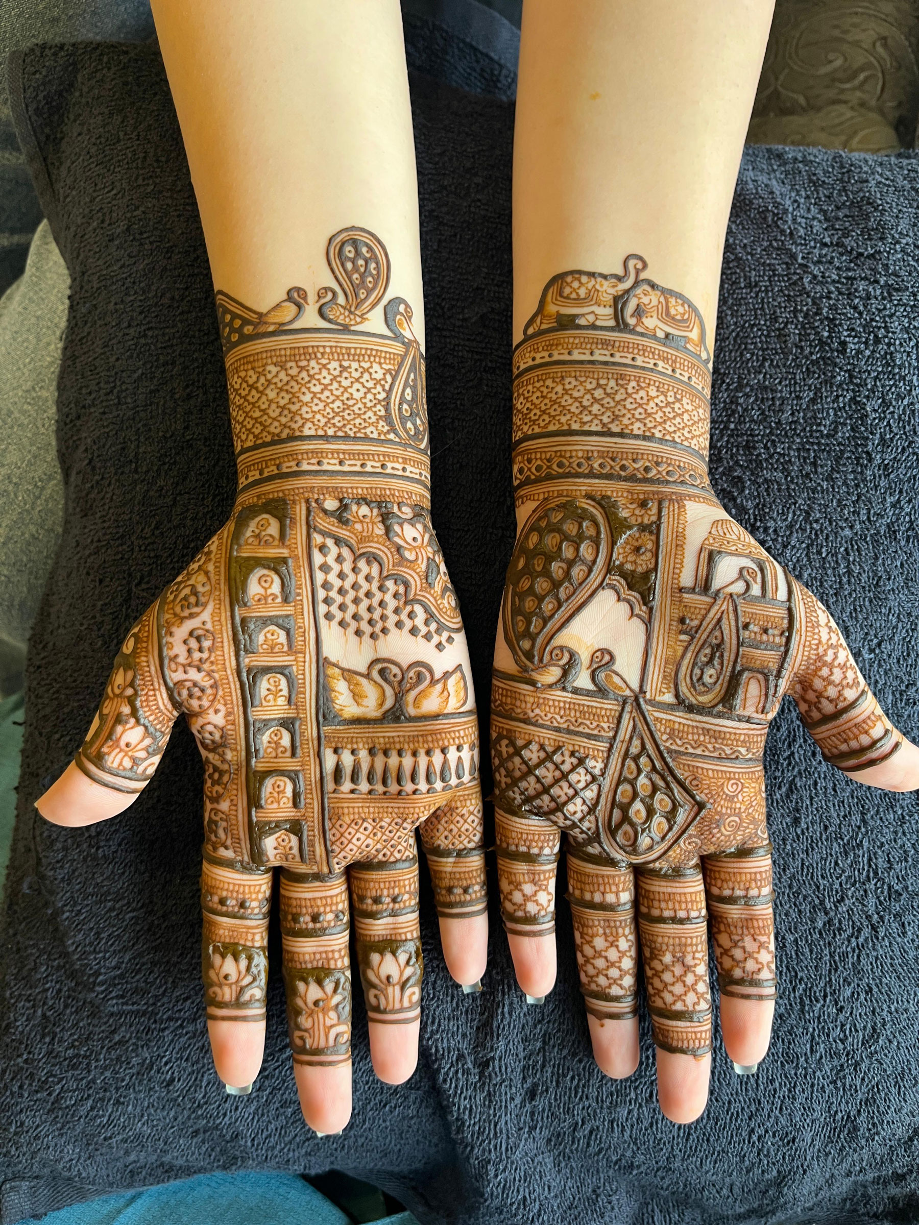 Royal Mehandi Pattern Without Figure