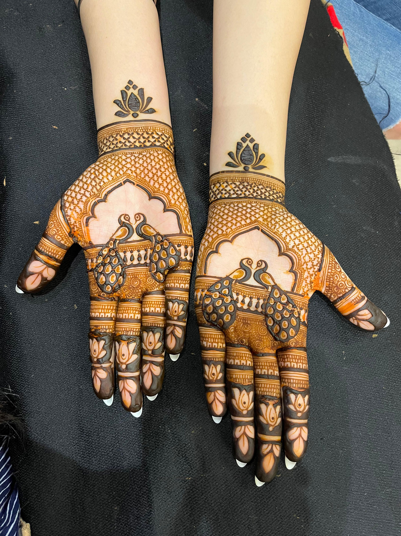Beautiful Floral Mehandi Pattern Without Figure