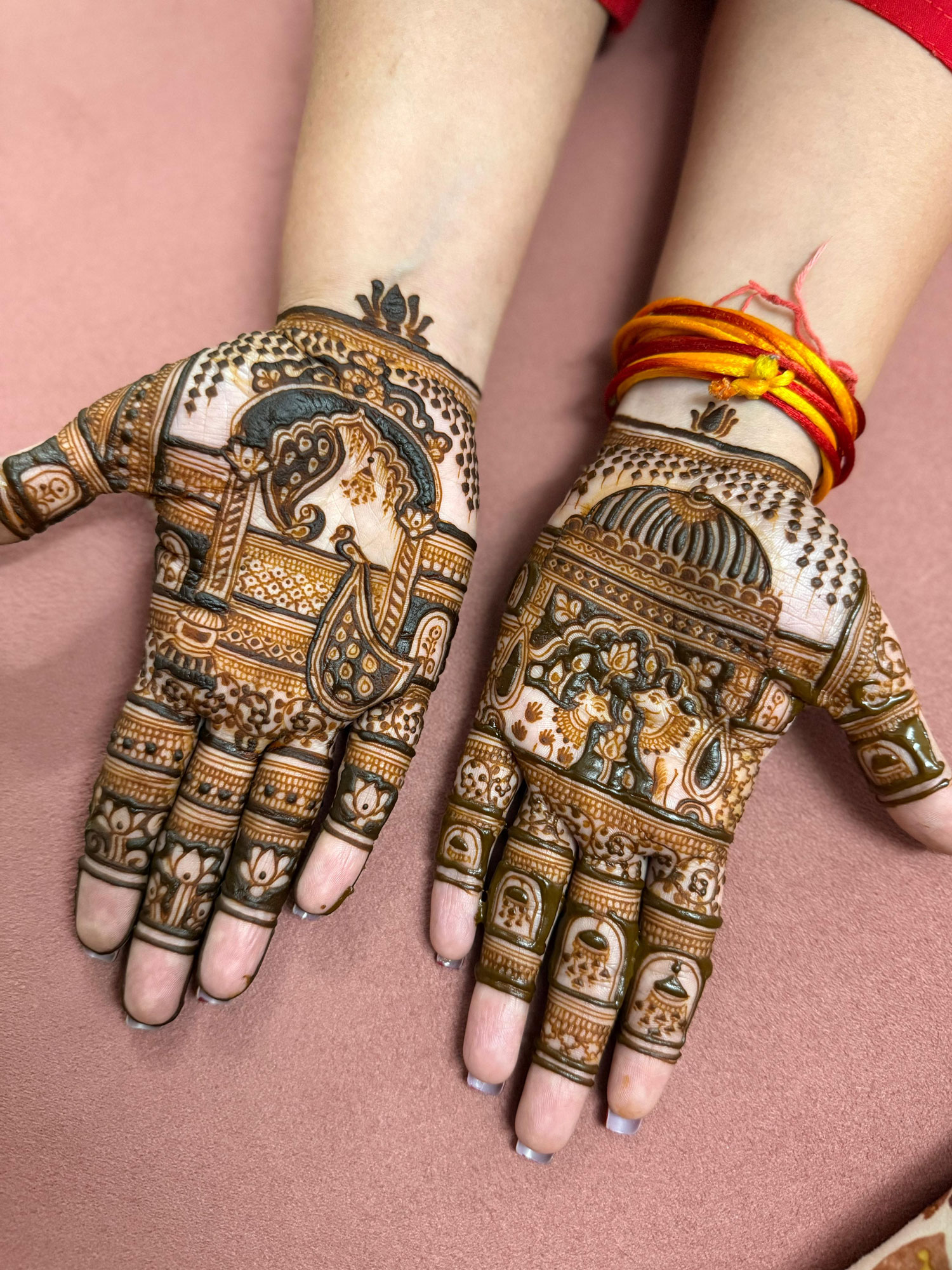 Traditional Mehandi Design Without Portrait