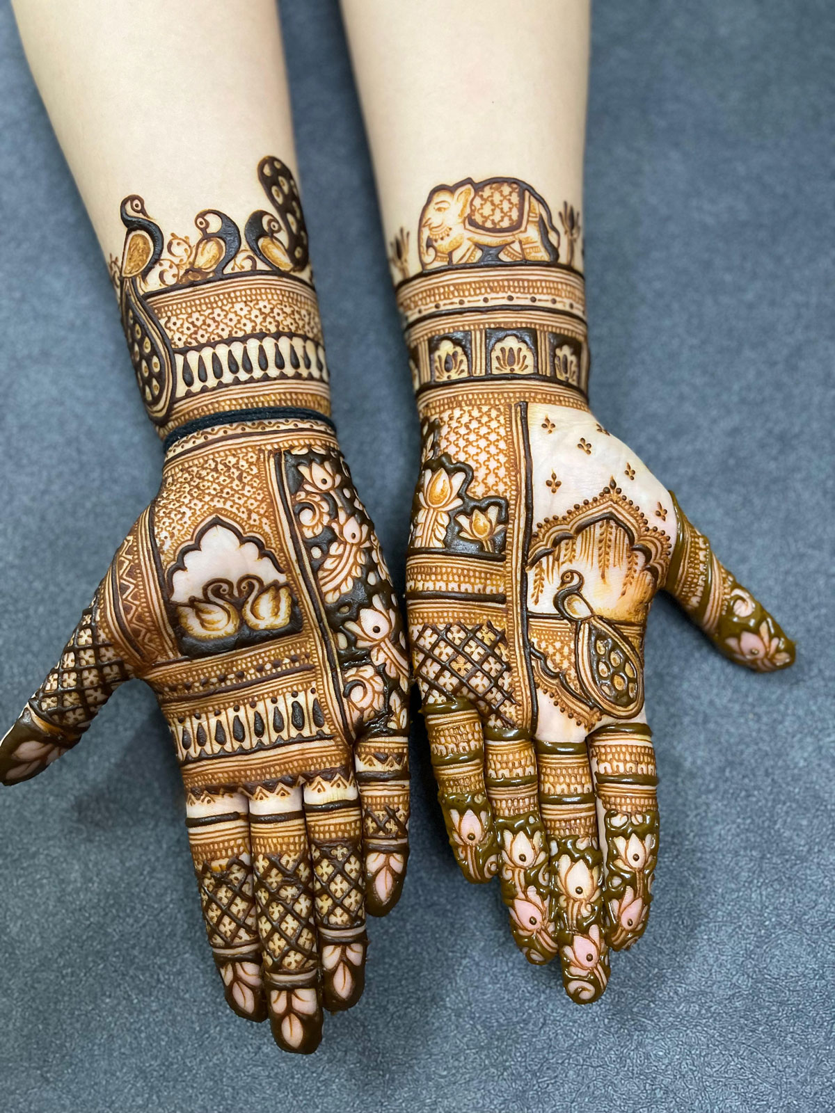 Stylish Bridal Mehandi Without Figure Art